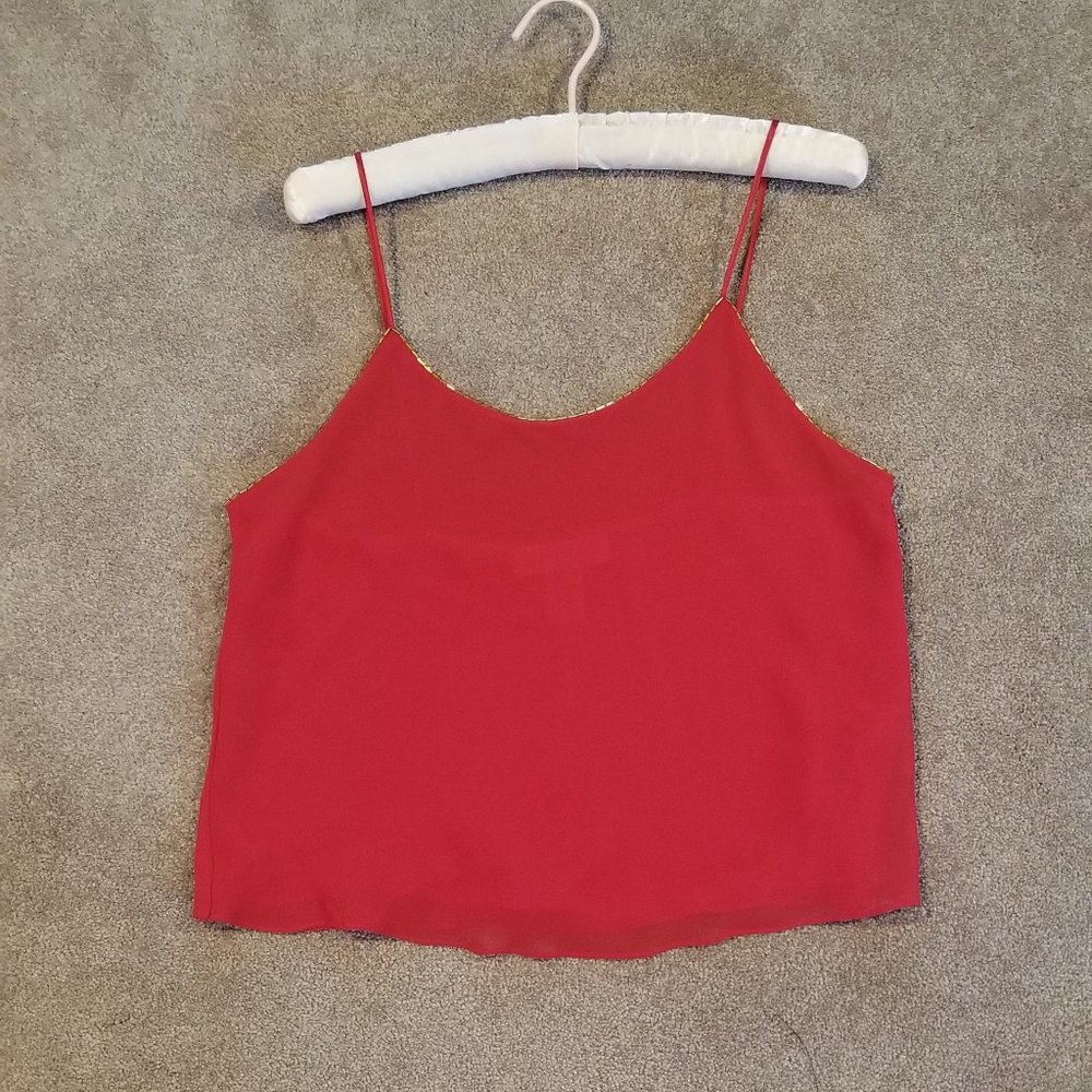 Vintage Red Val Mode Camisole, Size M